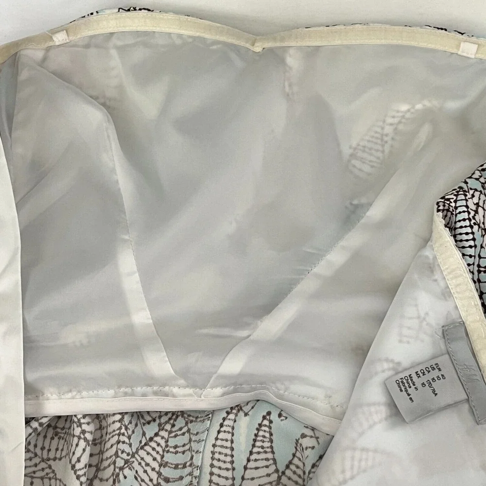 H & M Strapless Leaf Print Jumpsuit Resortwear‎ Coastal Cowgirl Crop Wide-Leg 10 - Picture 10 of 14